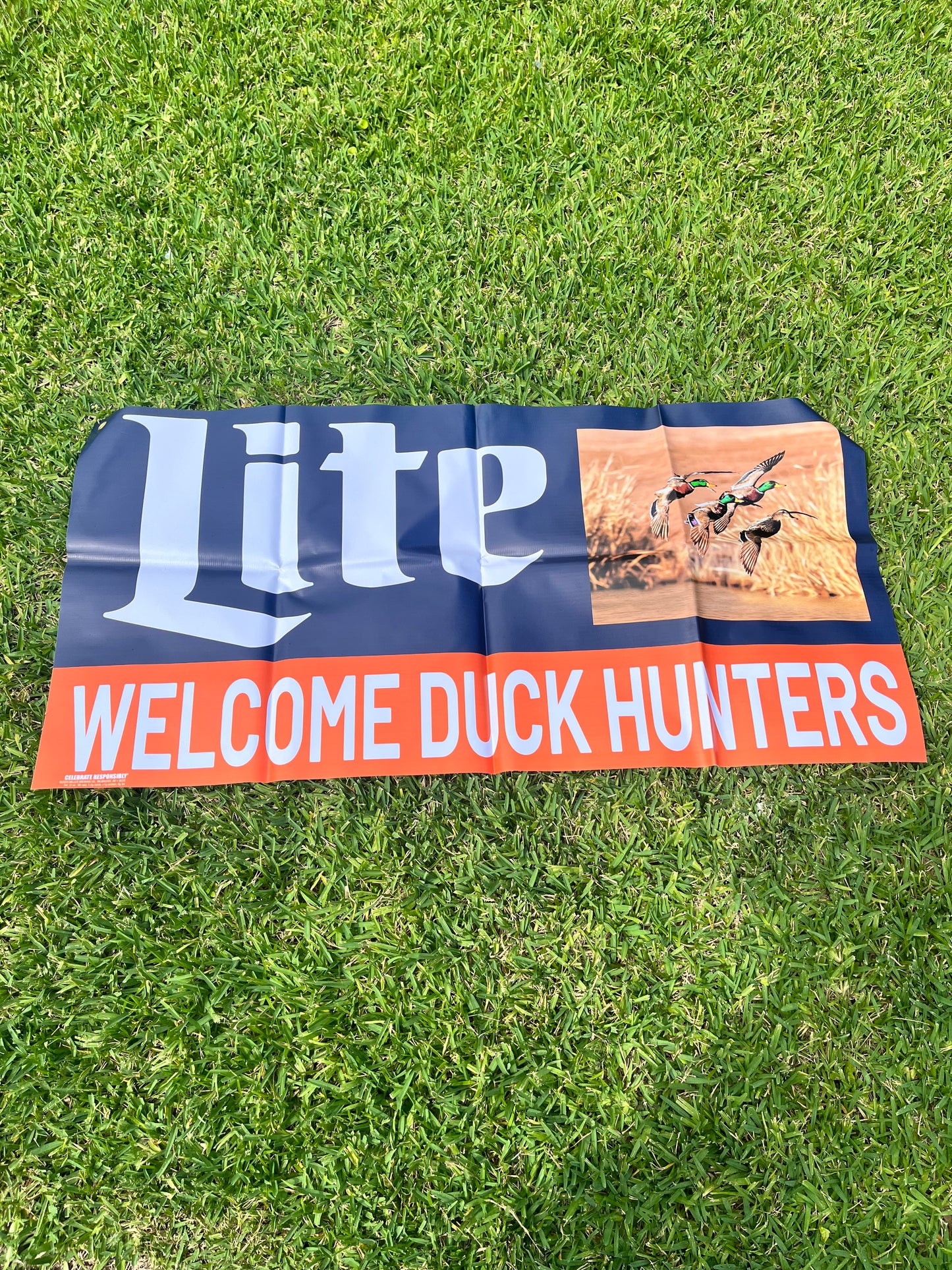Lite Beer Welcome Duck Hunters Banner